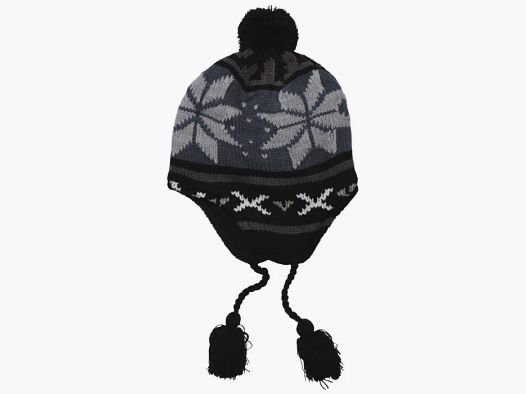 Mütze "Peru Lima", mit Fleece, blau/schwarz