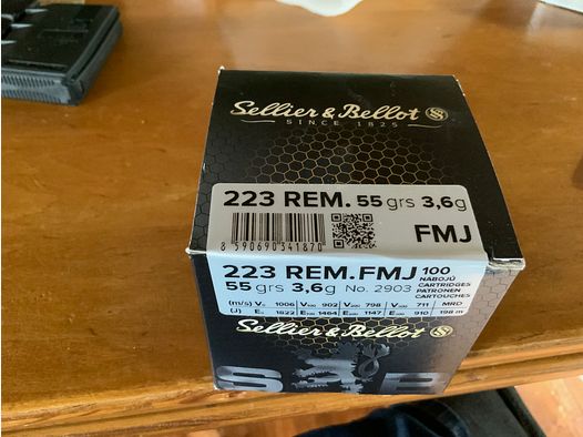 Munition 22 lr, 223 Remingtion