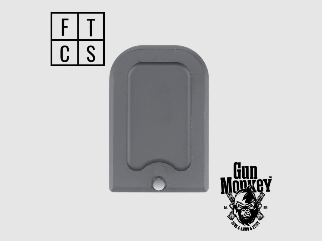 Powiększona stopka magazynka FTCS do Glock 17 +3nab. Graphite Black, zdjęcie 3 z 3