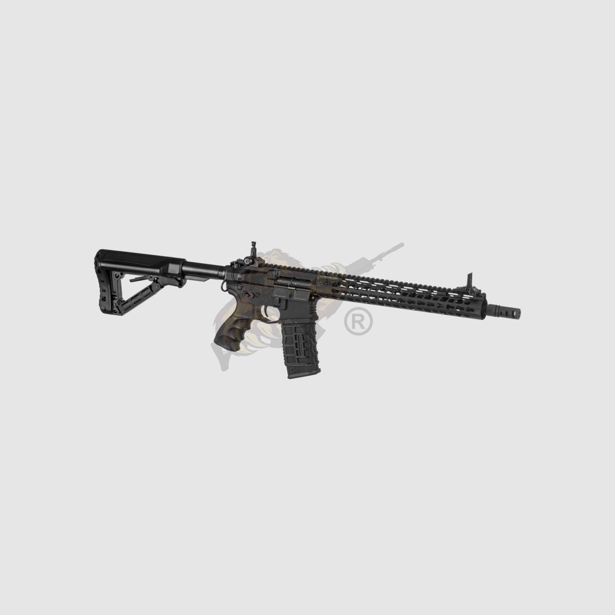 G&G GC16 Wild Hog 13.5" with ETU in Black Airsoft S-AEG free from 18