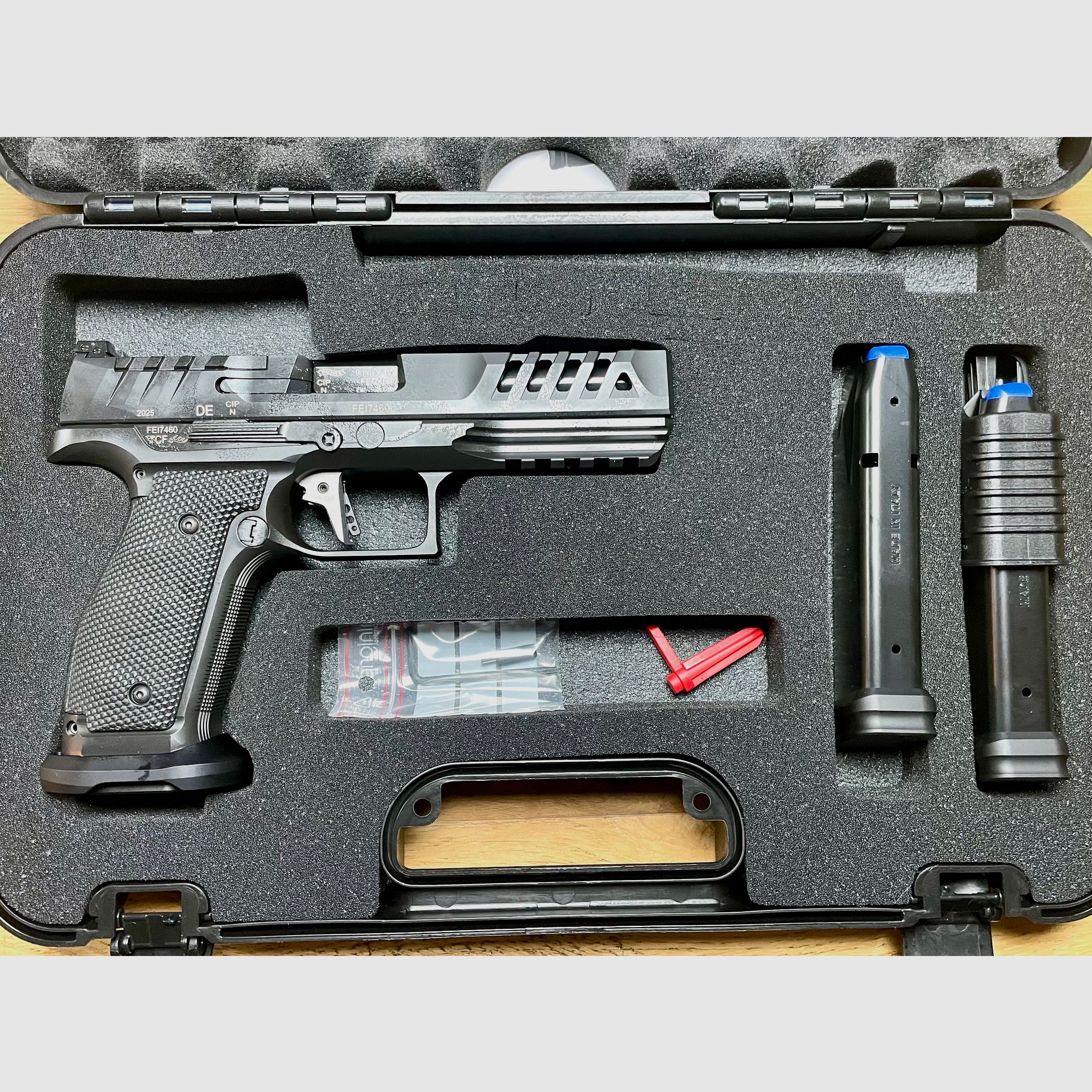 Walther Pistole PDP Stahlrahmen Vollgröße Match 9mm Optik bereit