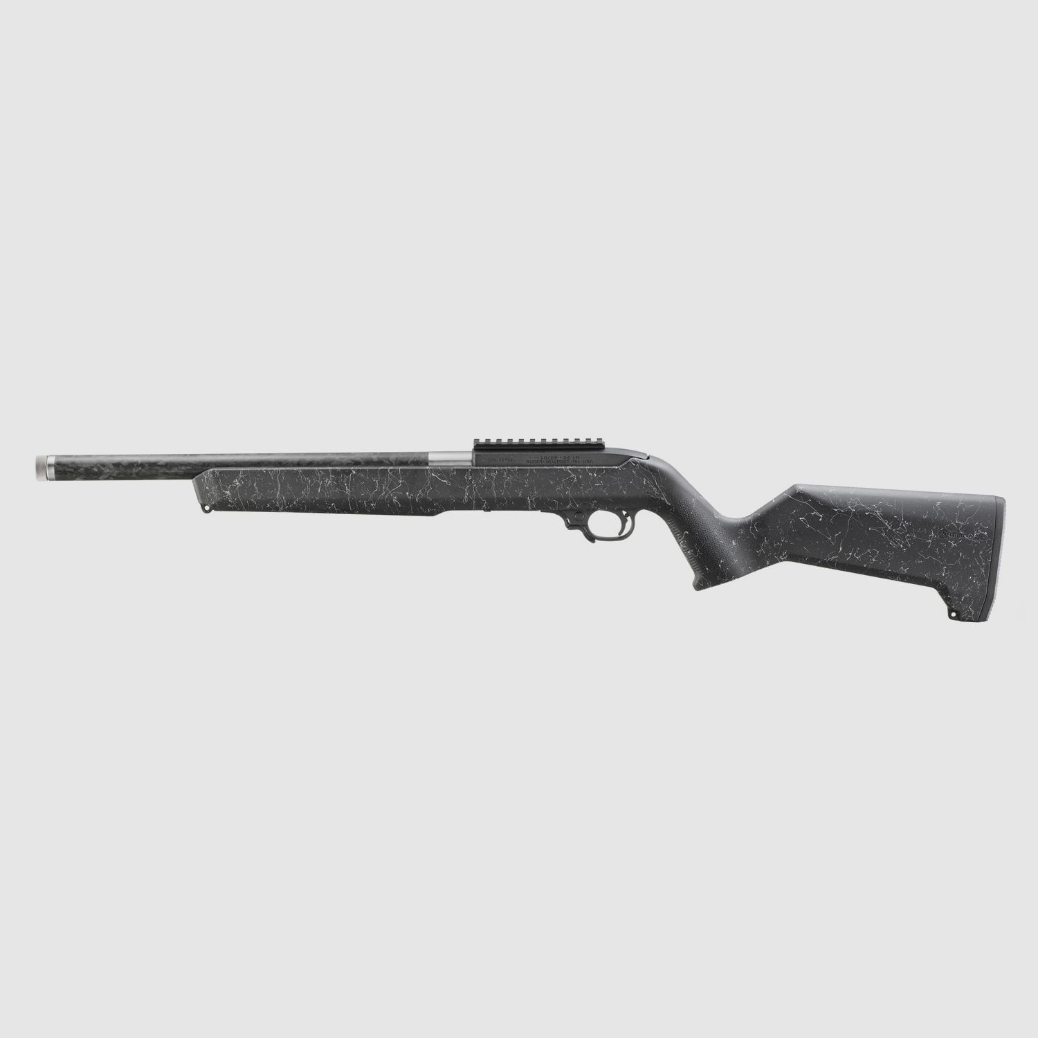 RUGER 10/22® Carbon Fiber .22 LR 16,1″/41 cm Textured White Speckle Black Magpul Moe X-22, immagine 8 di 8