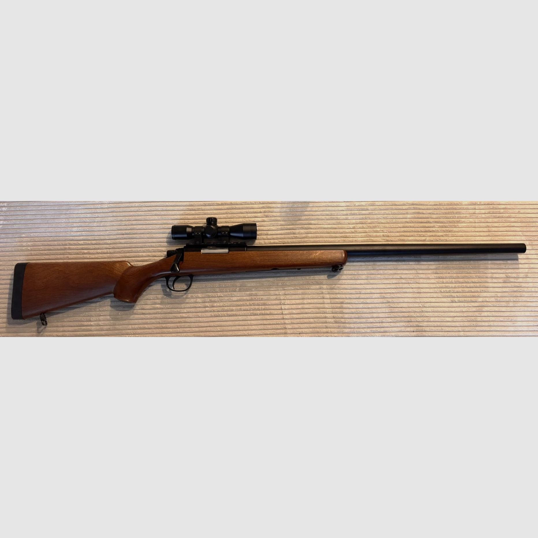 Double Bell VSR-10 Bolt Action Sniper Rifle Springer 6mm BB black - real wood look very high quality M700 Sniper scope, image 2 of 2