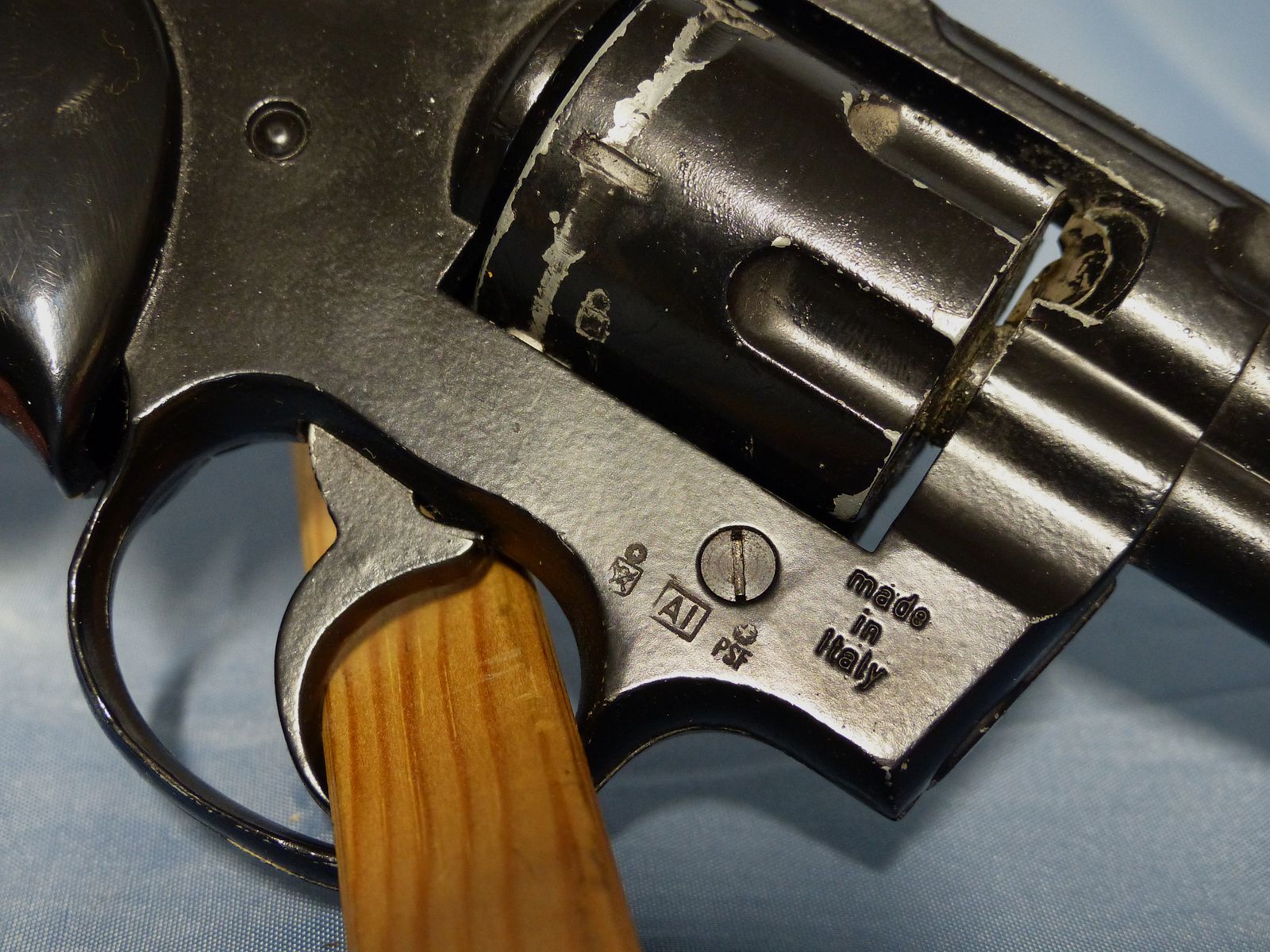 Schreckschuss Gas Revolver Umarex Python Cal. .380 Knall PTB 282 mit Holster + Abschussbecher vintage