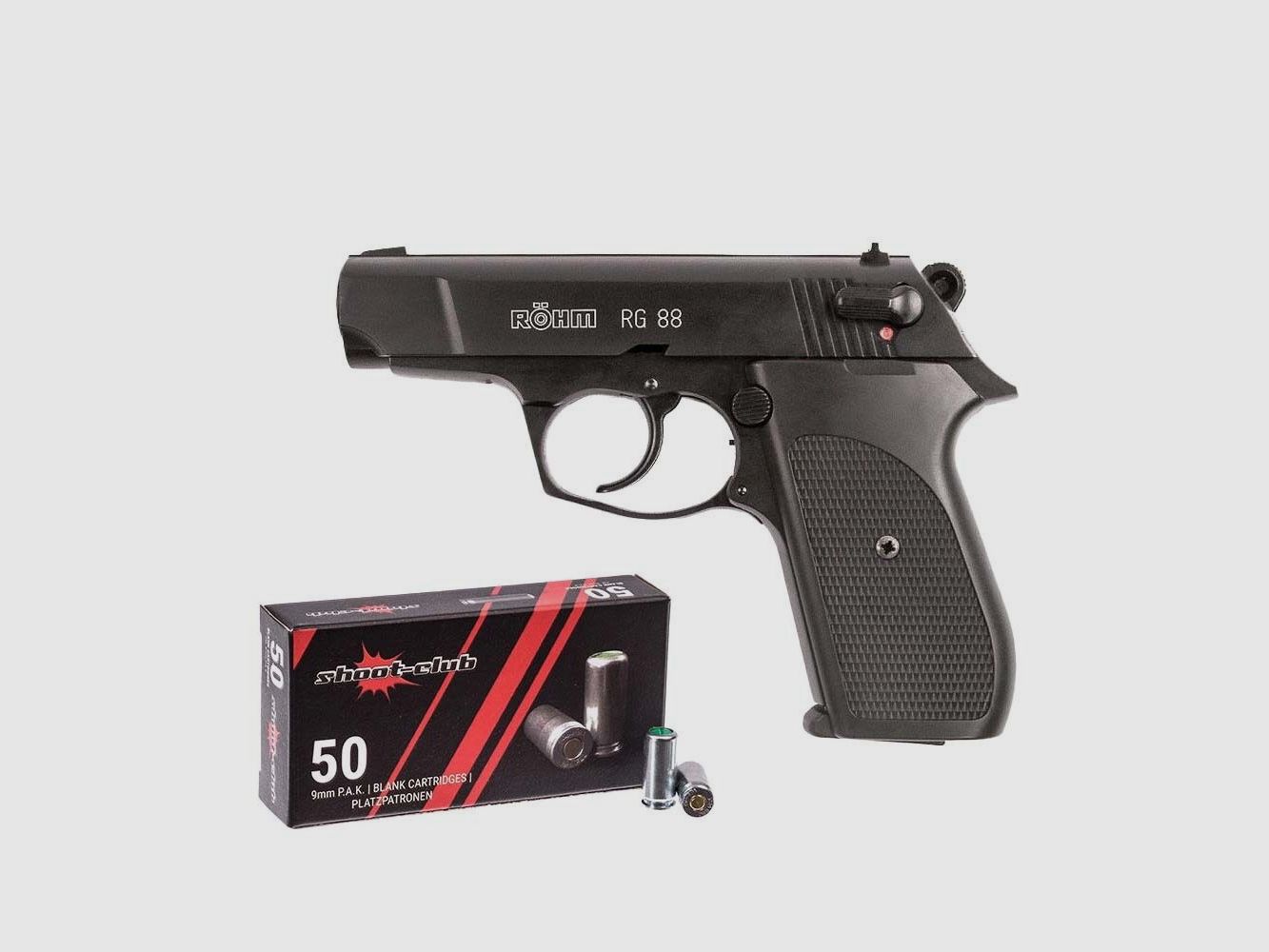 Röhm RG 88 blank firing pistol 9mm P.A.K. blued +