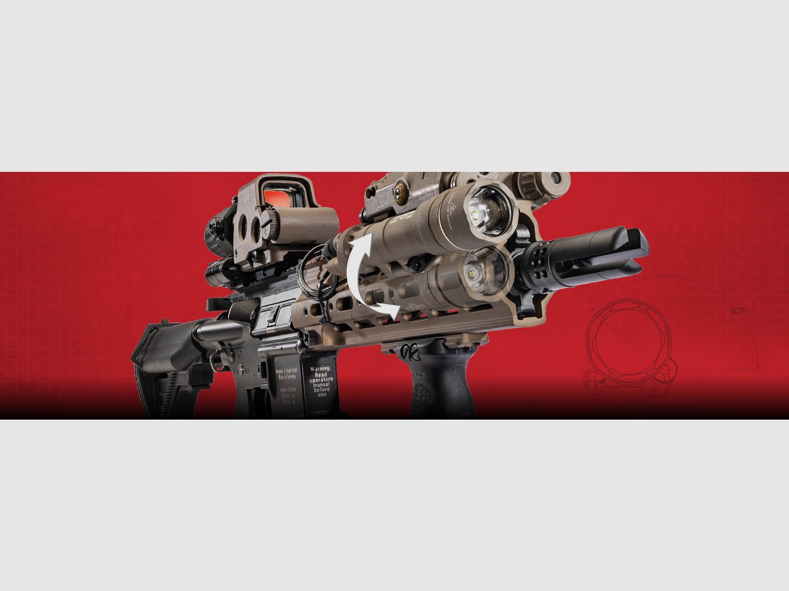 SUREFIRE M340C-BK-PRO MINI SCOUT LIGHT PRO 3-Volt w/ Z68 Tailcap, Bild 4 von 5