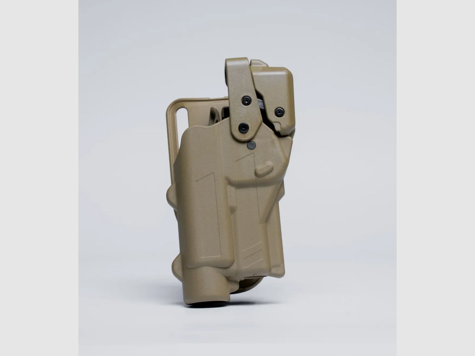 Rapid Force Level III Duty Holster for Glock 17/19/45 MOS - Mid Ride Belt Slide - Large Light (Tan), image 1 of 4
