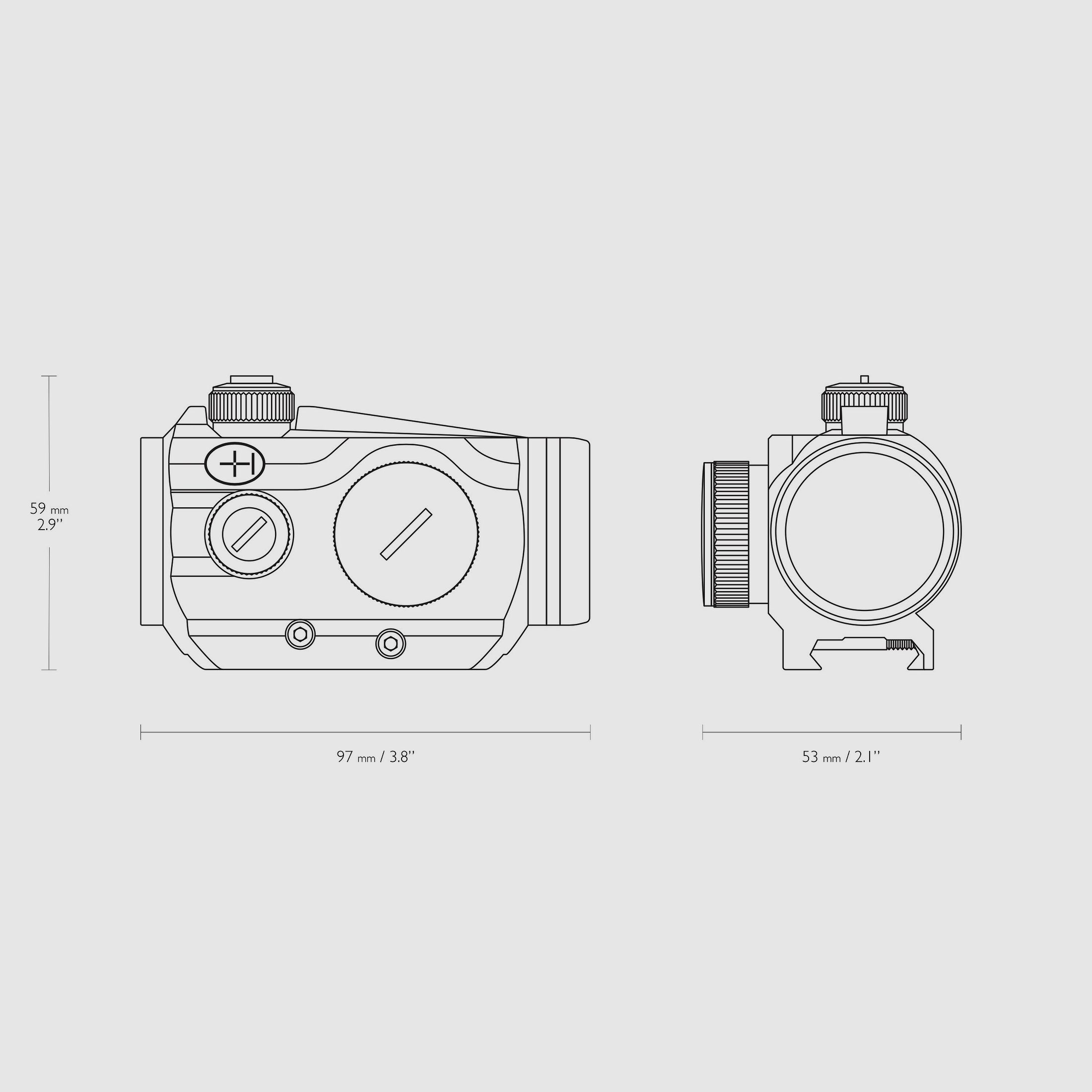 HAWKE Red Dot Sight 12104 Vantage 1x30 Weaver 3 MOA