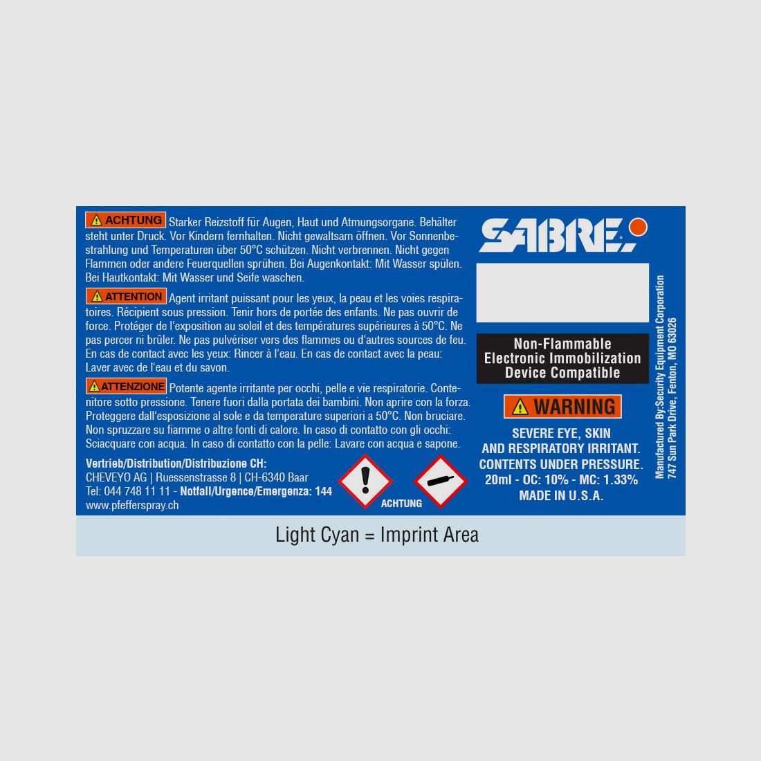 Pfefferspray MK-3 FOAM, Schaumstrahl, 54ml, Bild 3 von 3