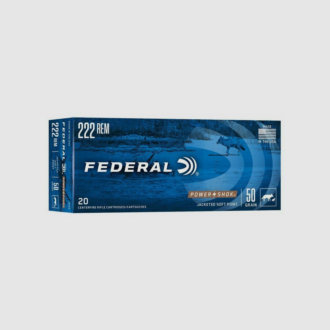 Federal SP P-Shok 3,2g/50grs à20 .222 Rem