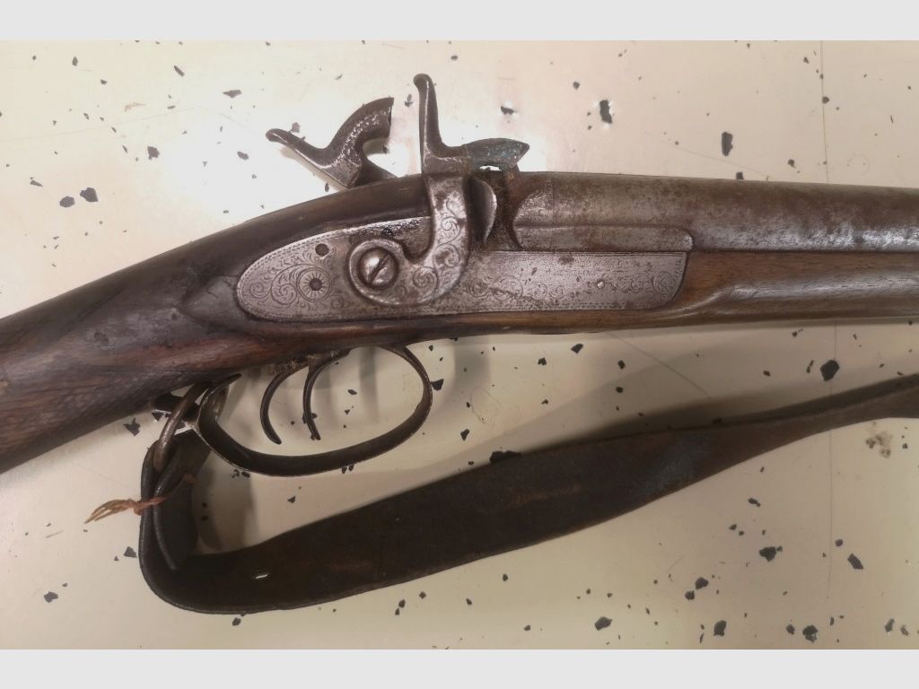 Front-loading double-barrel shotgun F. Barnes