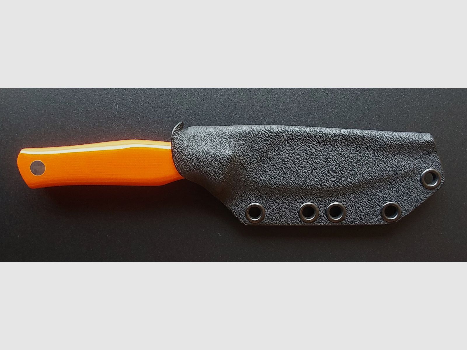 Casström Schwedisches Feldmesser, Orange G10, Jagdmesser, Aufbrechmesser, Skinner