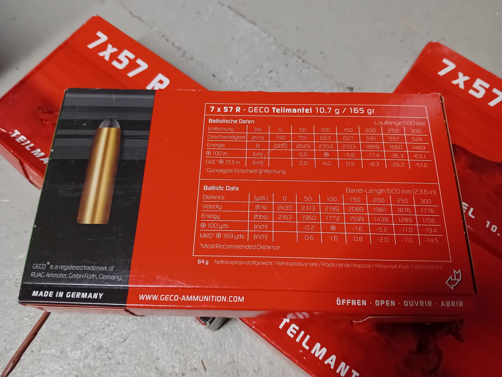 Geco 7x57 R Teilmantel 