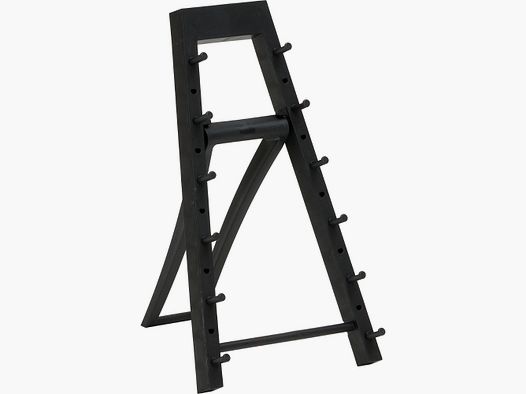 Haller 6-er Messer-Ständer schwarz Kunststoff