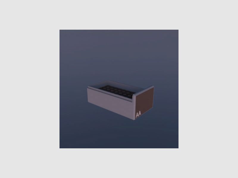 Filamelt AA Scatola per batterie "Coperchio scorrevole" - per 10 / 20 / 25 / 50 batterie