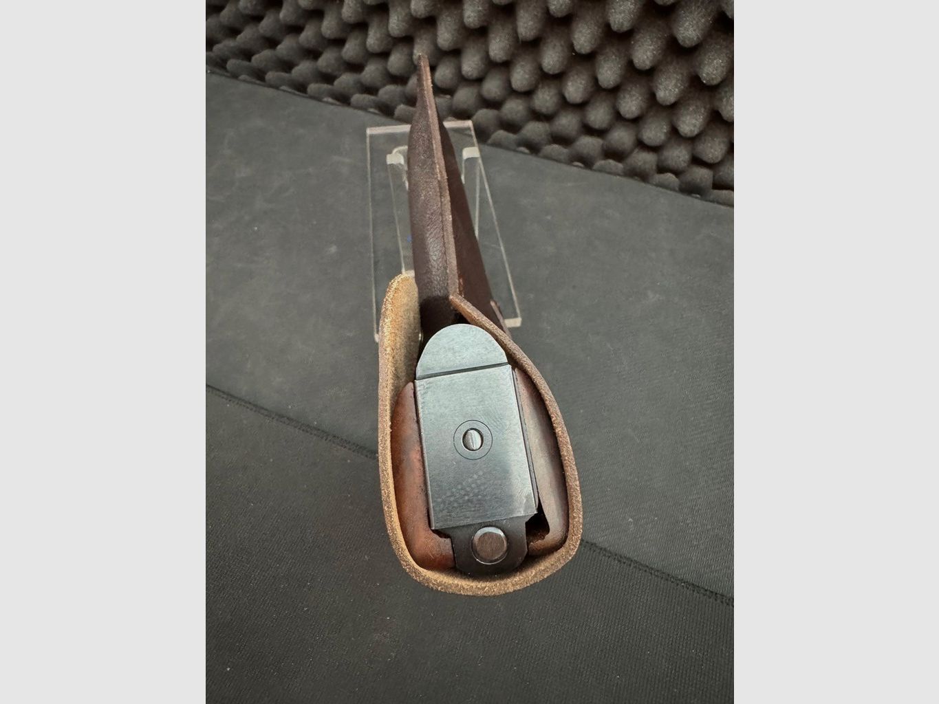 Belt holster, CZ75, leather, dark brown