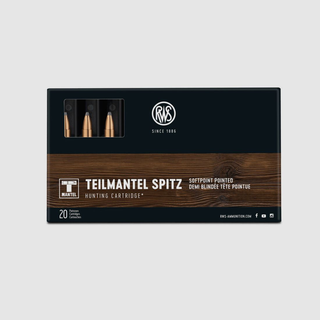 RWS TM Pointe 100grs 20pcs .243Win, image 1 sur 2