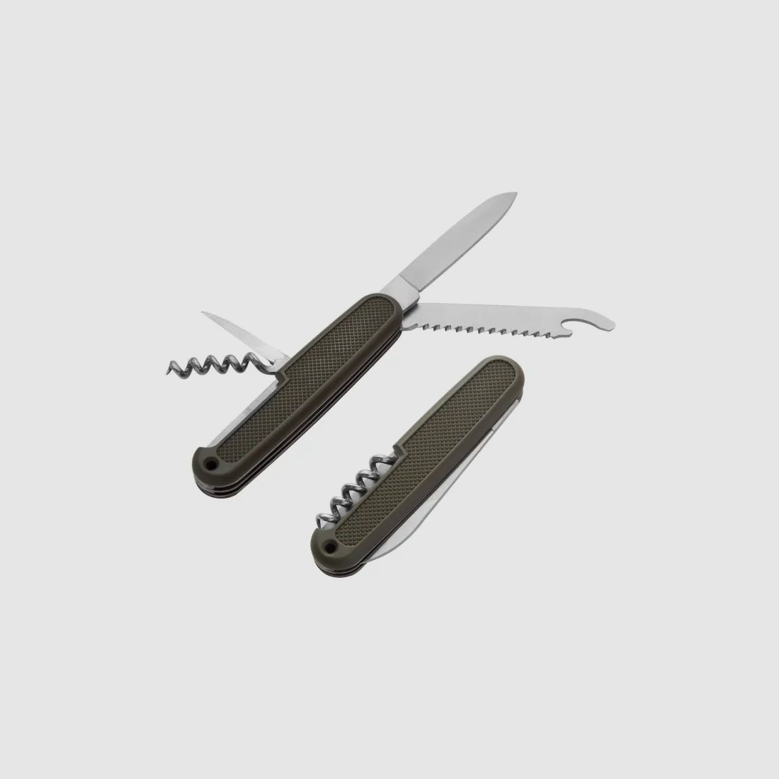 Bundeswehr Taschenmesser mit Hülle - Nachbau - Oliv