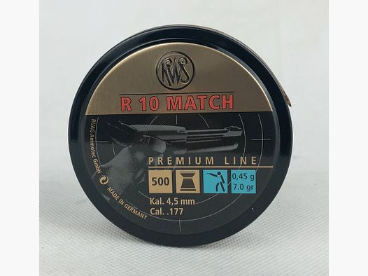Diabolo RWS Premium Line Diabolos R10 Match 0,45g