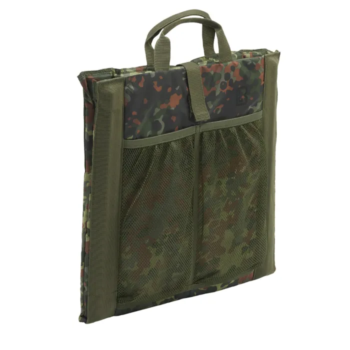 Siedzenie składane z uchwytem + siatka na 2 butelki napojów - BW Flecktarn, zdjęcie 3 z 3