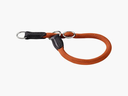 Hunter Collare da Dressage Freestyle con Anello di Fermo Corda Terracotta