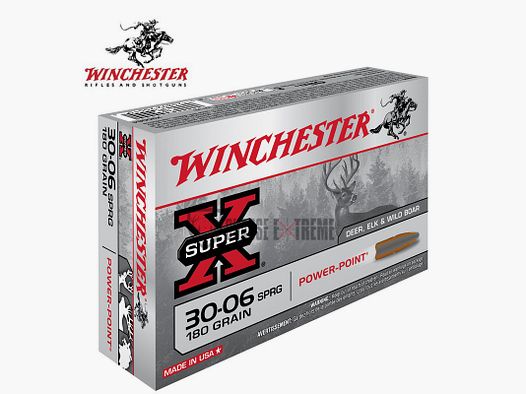 20 Munitions WINCHESTER cal 30-06 180gr Power Point