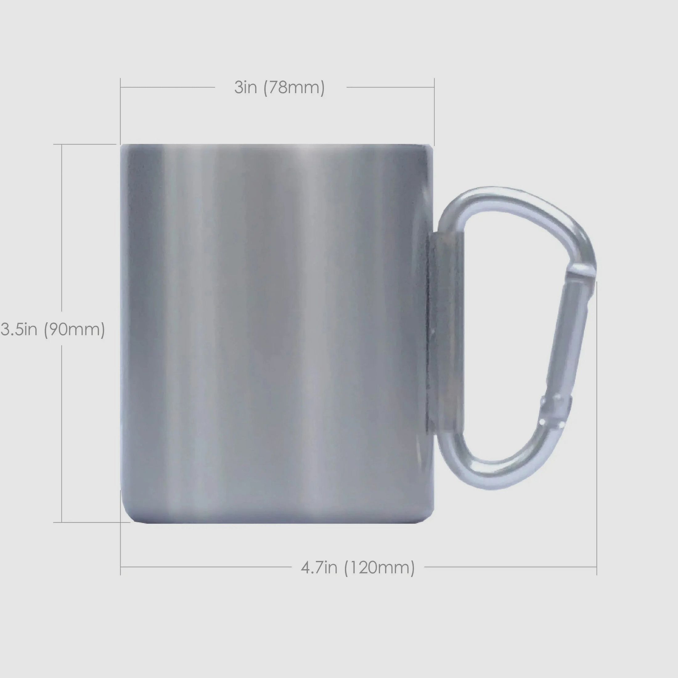 nCamp Karabinerbecher, isolierte Tasse