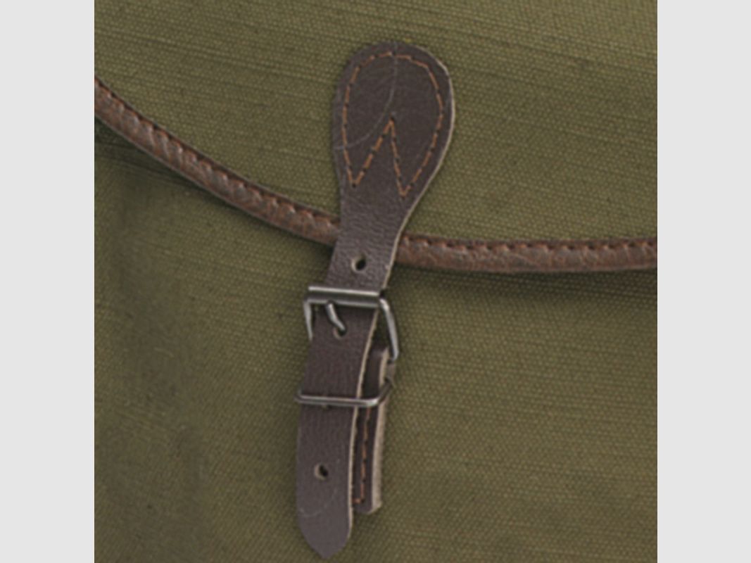 Grüne Leinwand-Rucksack mit 2 Taschen, Bild 3 von 4