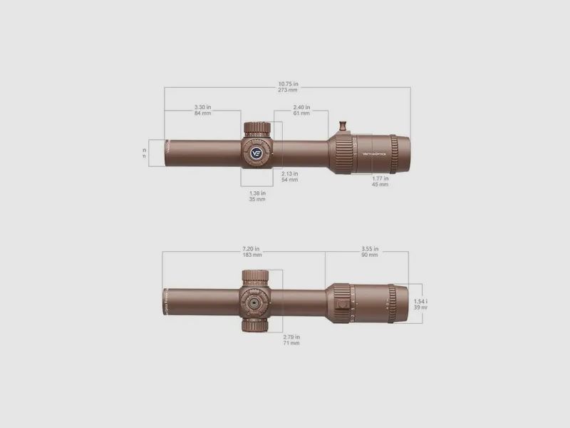 Vector Optics Forester 1-8x24 VFD-3 LPVO | FDE, Bild 19 von 30