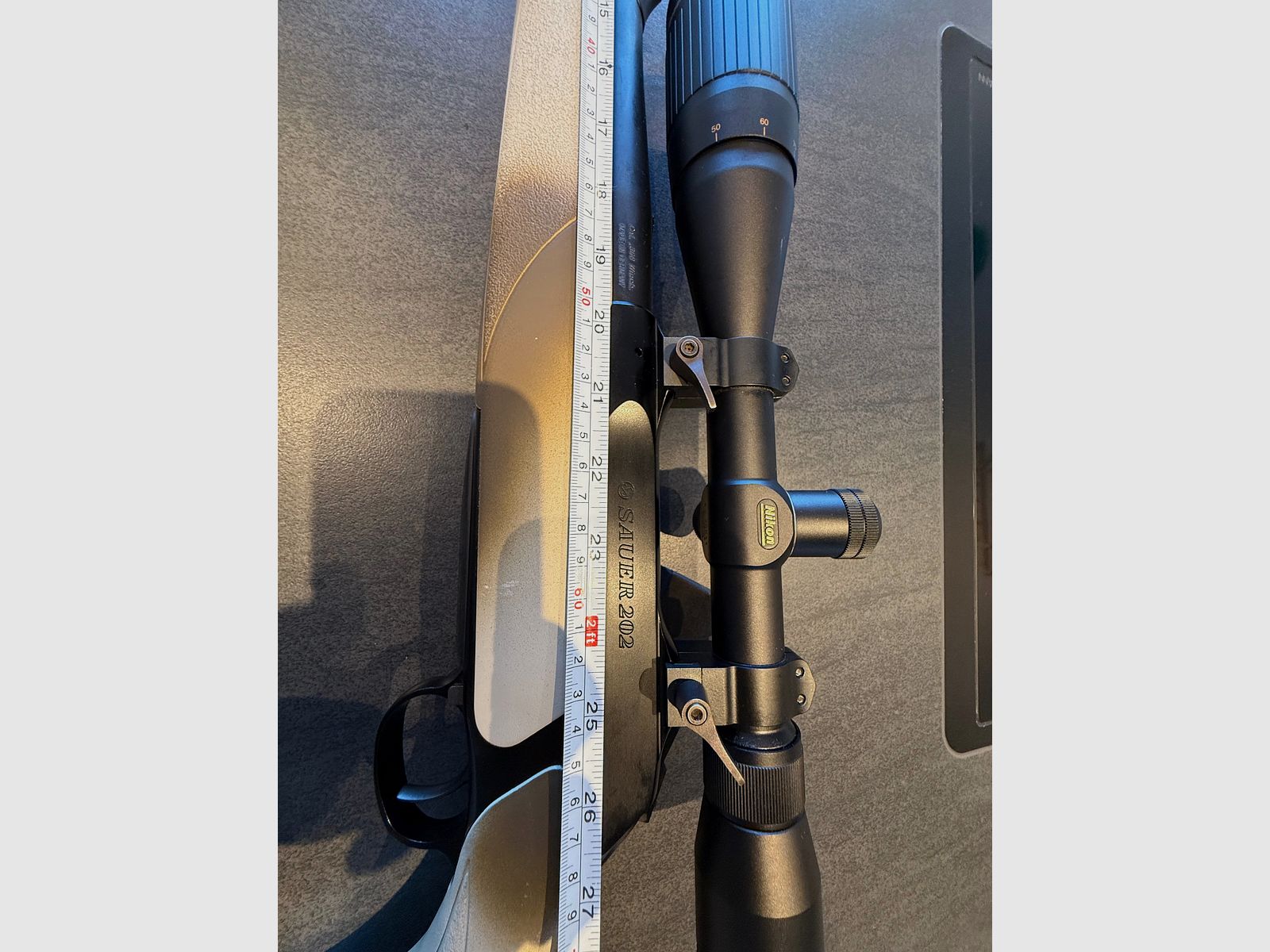 Sauer 202 repeating rifle in caliber .308 Winchester with Nikon Monarch UCC 6.5–20× scope