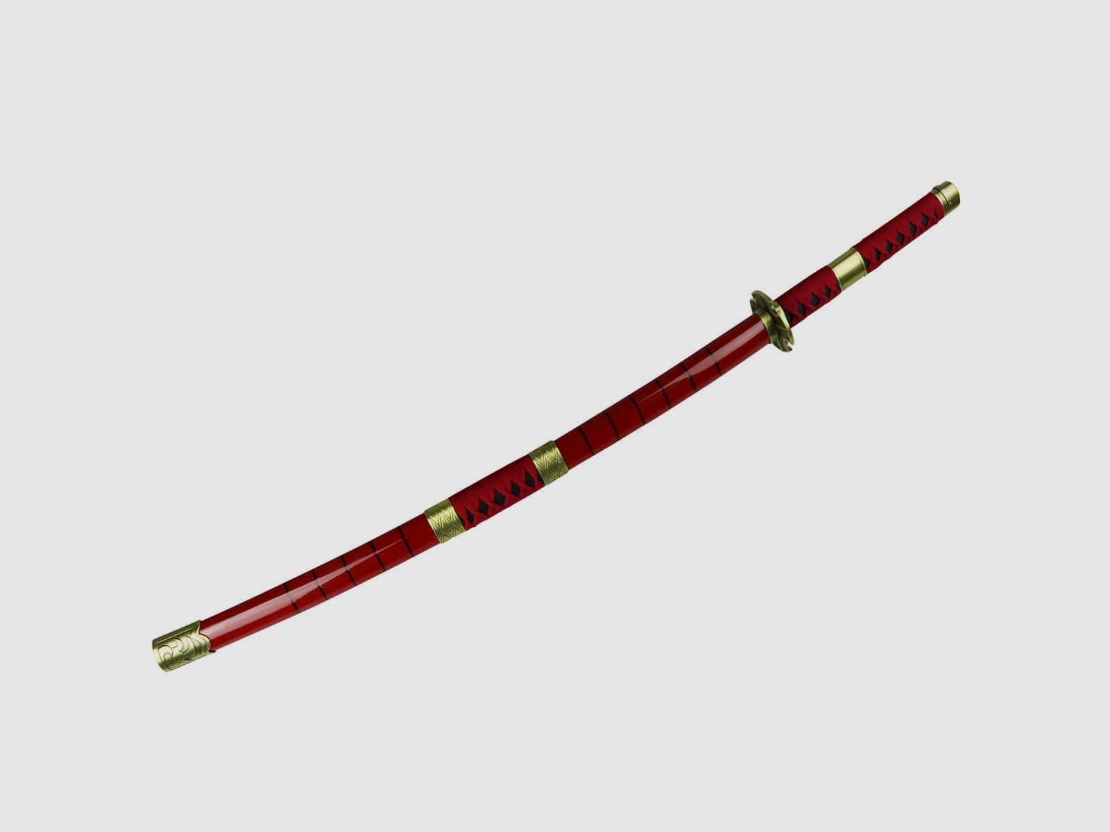 Katana Sandai Kitetsu Roronoa Zoro Samurai Schwert One Piece stumpf