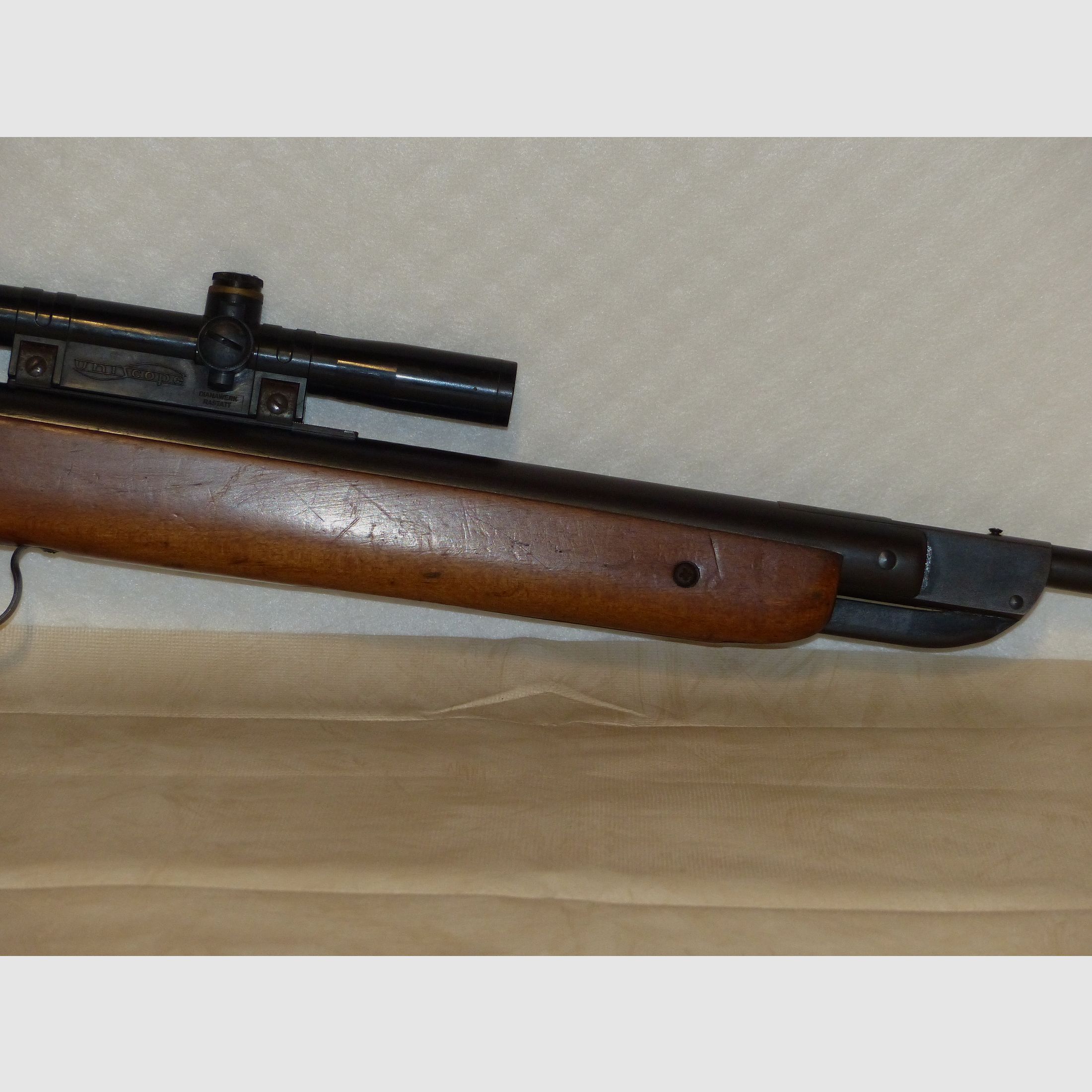 Druckluftgewehr Luftgewehr Diana Mod. 27 oh. F, mit Zielfernrohr Stable 2,2-fach Fadenkreuz 1970 vintage