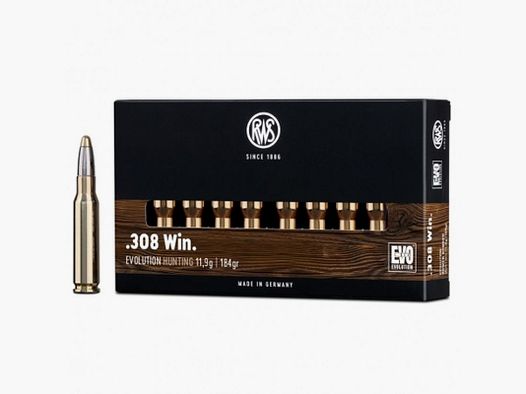 RWS CARTUCHOS .308 Win EVO 184 GR