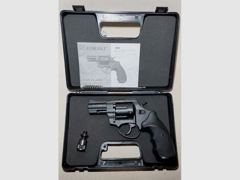 Zoraki R1 2,5 Zoll Revolver Kal. 9mm R.K. brüniert PTB 945 Stahltrommel