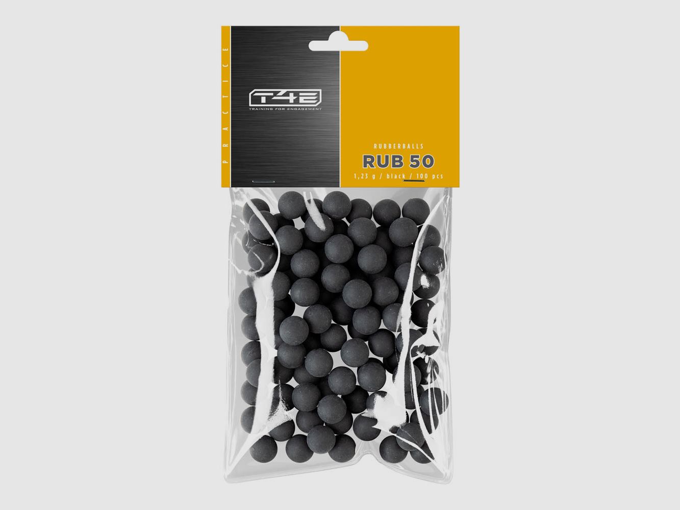 T4E Practice RUB rubber balls 100 shots caliber .50