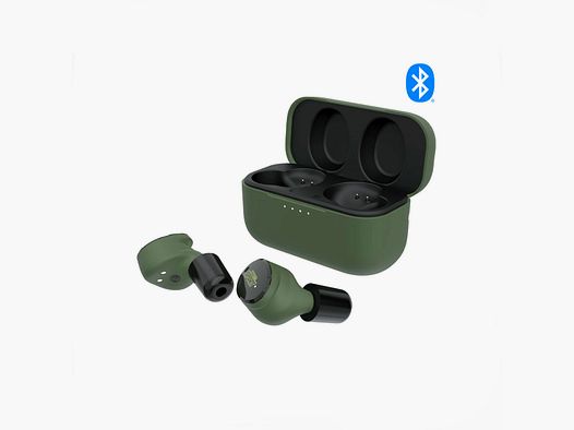 AURICOLARI DA TIRO – ISOtunes SPORT – CALIBER BLUETOOTH 5.2 IN-EAR COLORE VERDE E COVER RICARICABILE