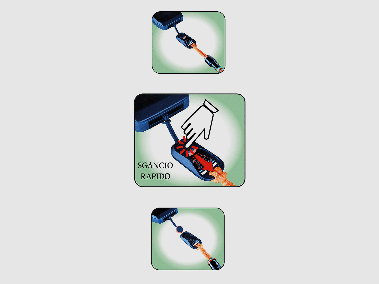 Adjustable Sling with Quick Release (Orange), image 3 of 3