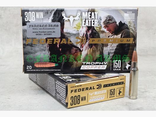 Federal Premium .308 Win. Trophy Copper 150gr. 9,7g 20 piezas precio por cantidad