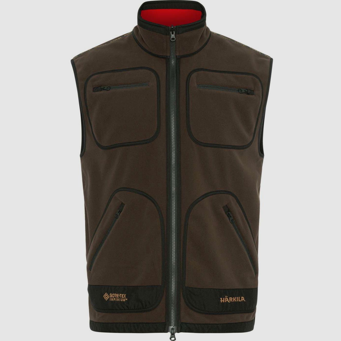 Härkila Fleeceweste Kamko Brown/ Red