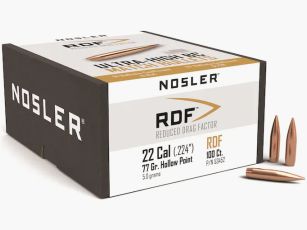 Nosler Kogel .22/.224 RDF 77GR HPBT 100 Stuks