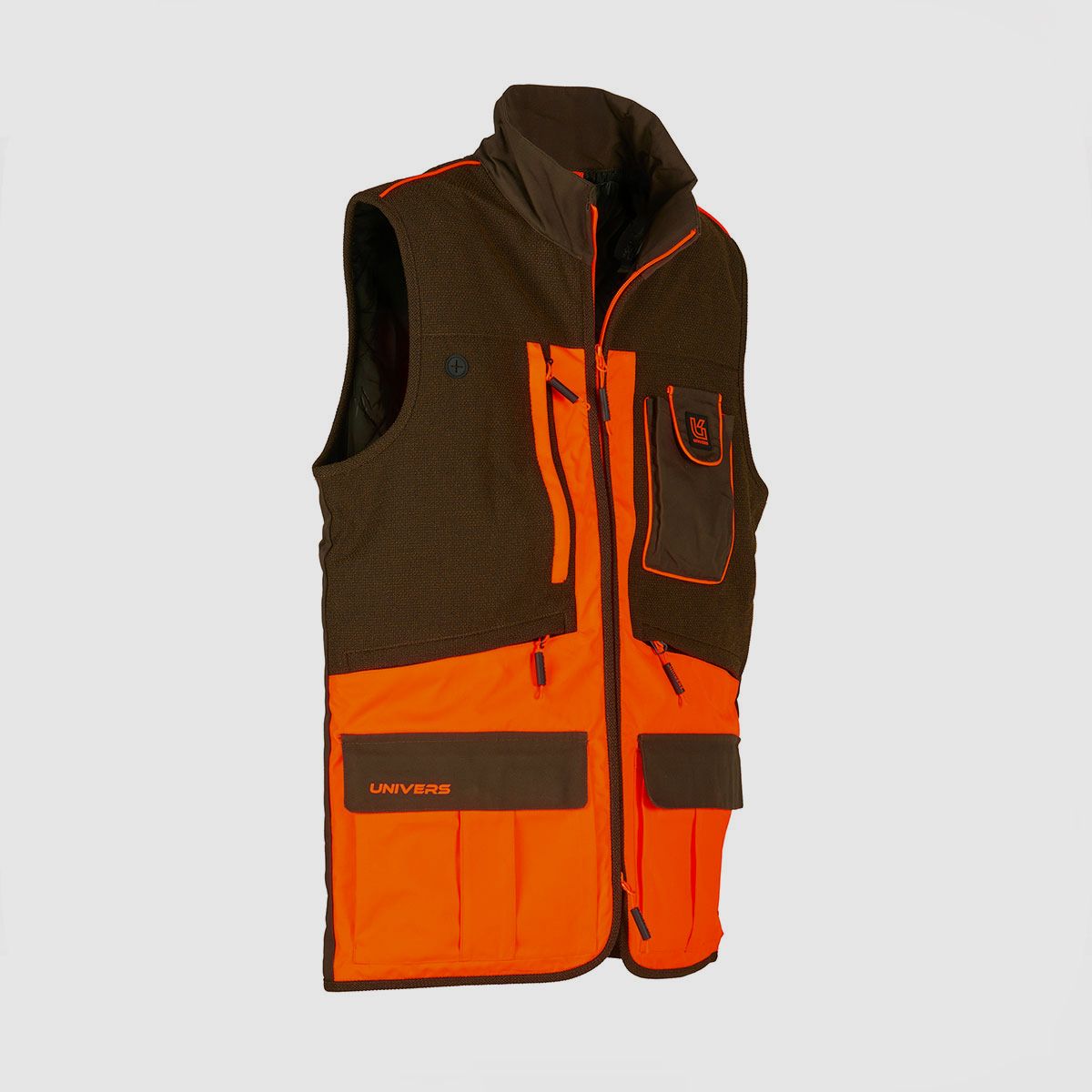 UNIVERS – GILET DE CHASSE REMBOURRÉ Vert/Orange, image 4 sur 4