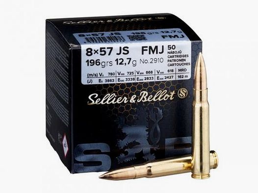 Sellier & Bellot 8 x 57 IS, Vollmantel 196 grs