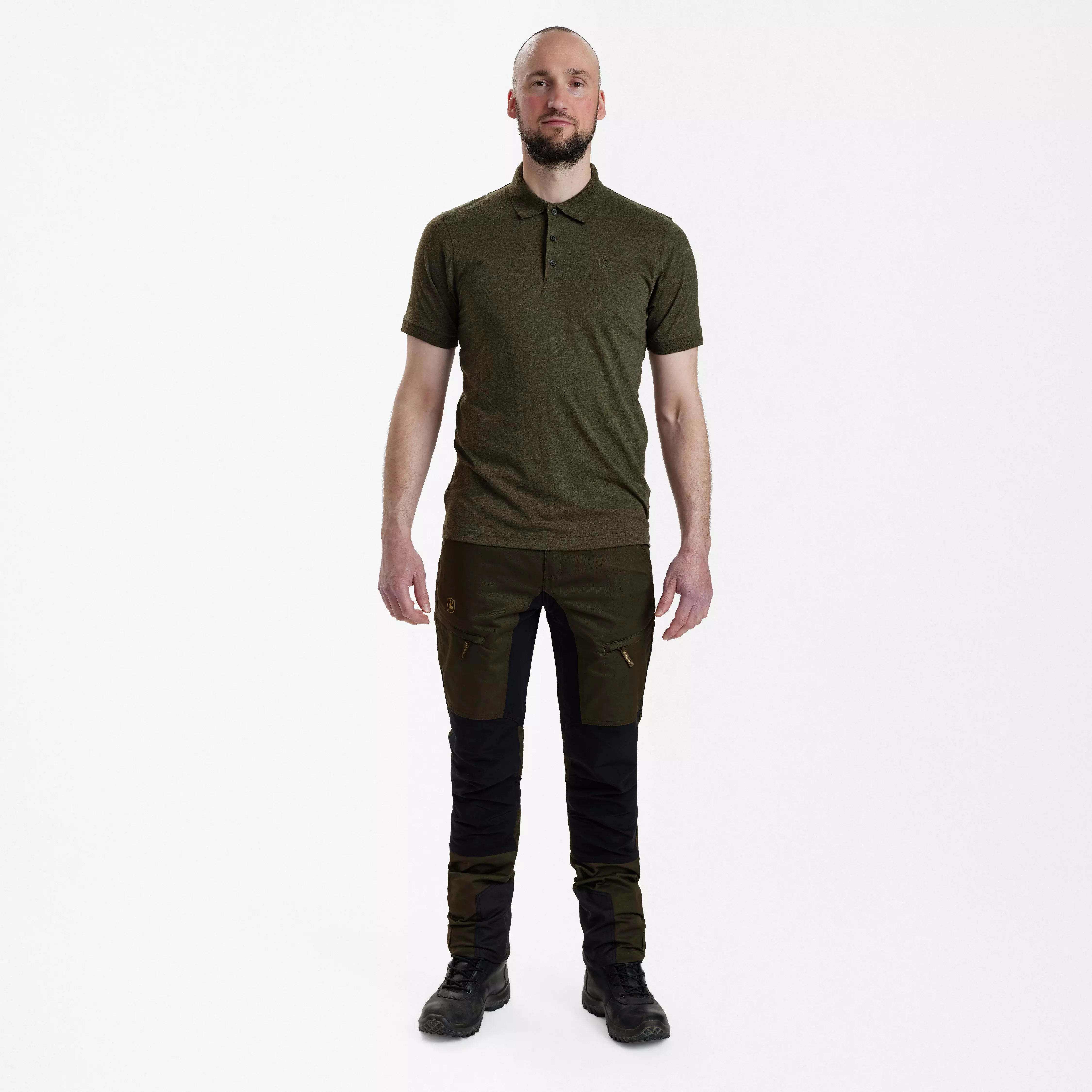 Gunnar polo - Adventure Green Melange, immagine 3 di 5