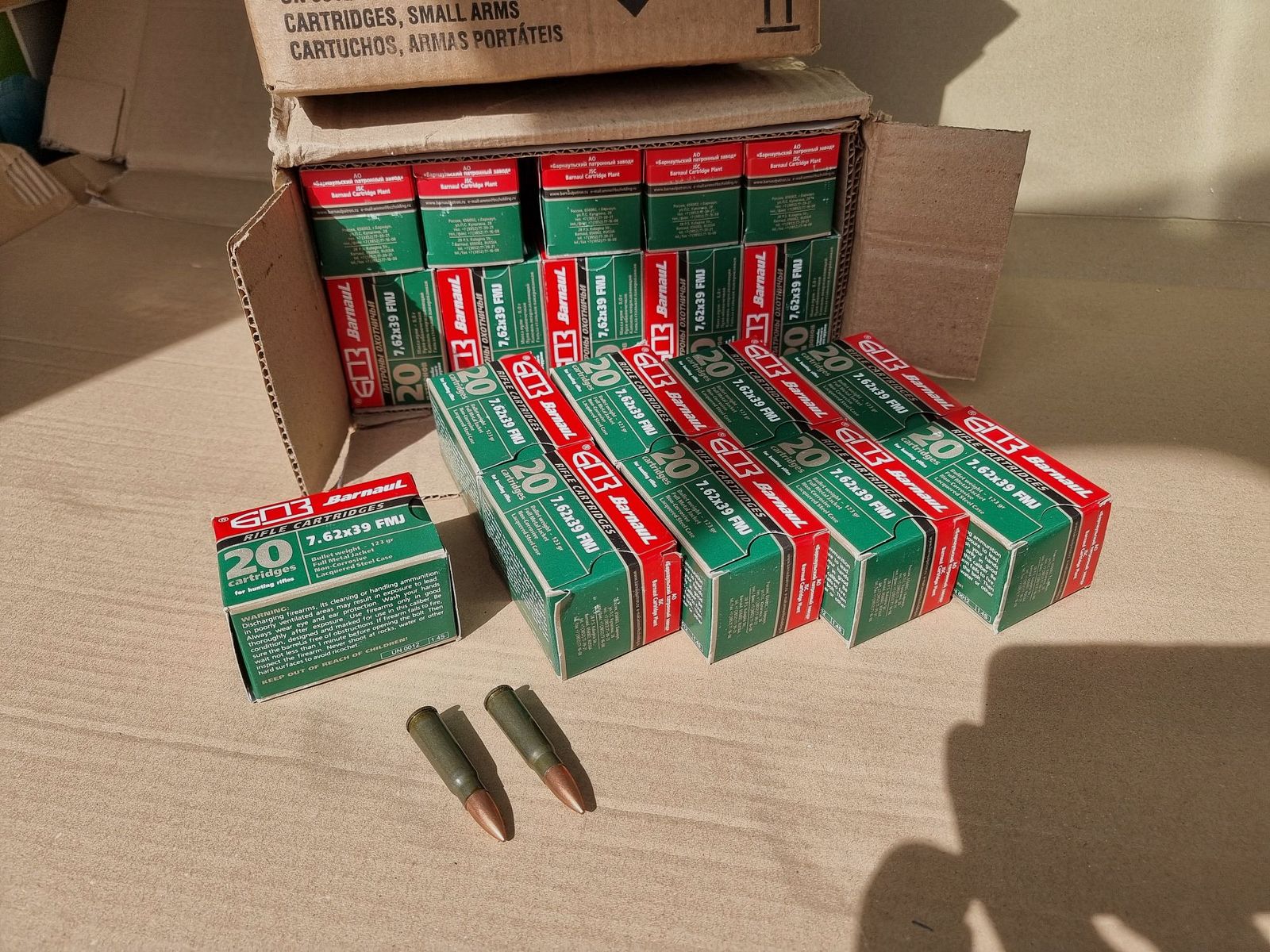 Munition Bernaul 7,62x39 FMJ - nicht korresiv! - 682 Schuss 