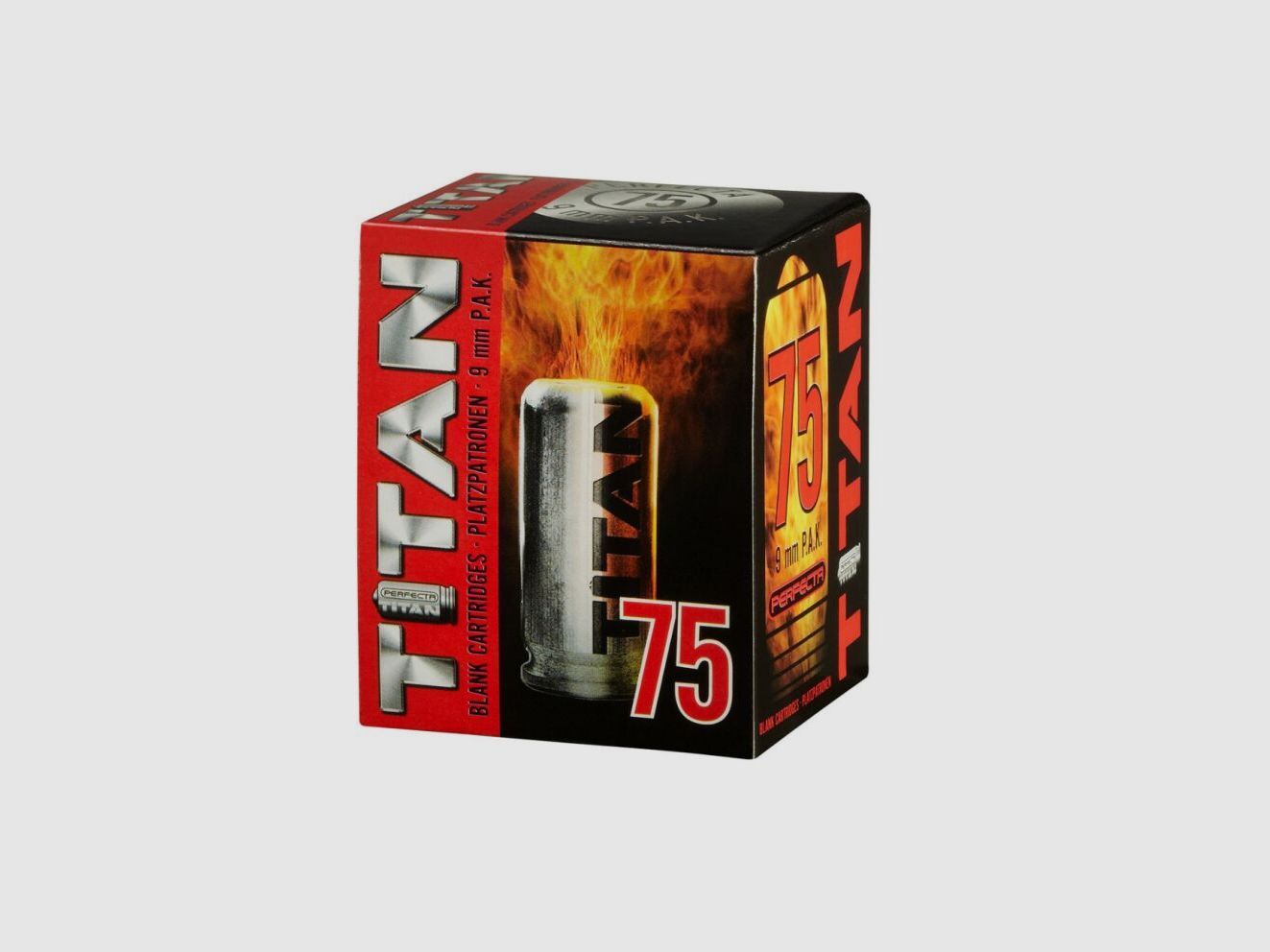 Perfekcyjne naboje ćwiczebne Titan 9 mm P.A.K