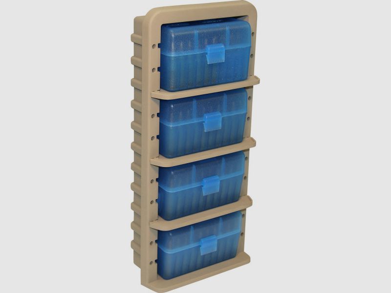 MTM Ammo Rack .223Rem ammunition shelf with cartridge box