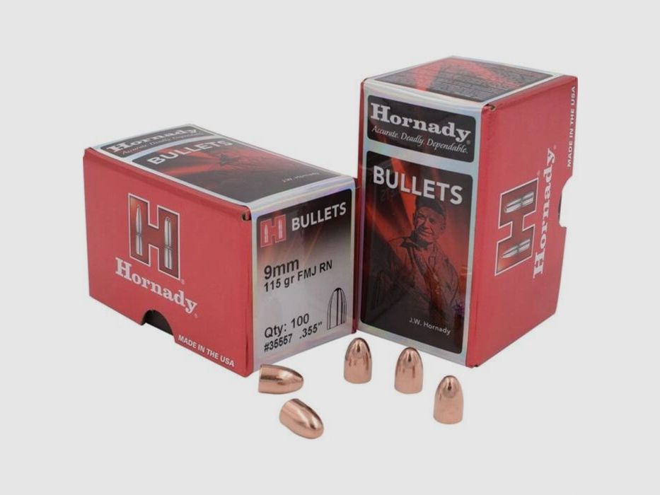 Hornady Geschoss 45 Cal .451 230gr FMJ-RN (100)