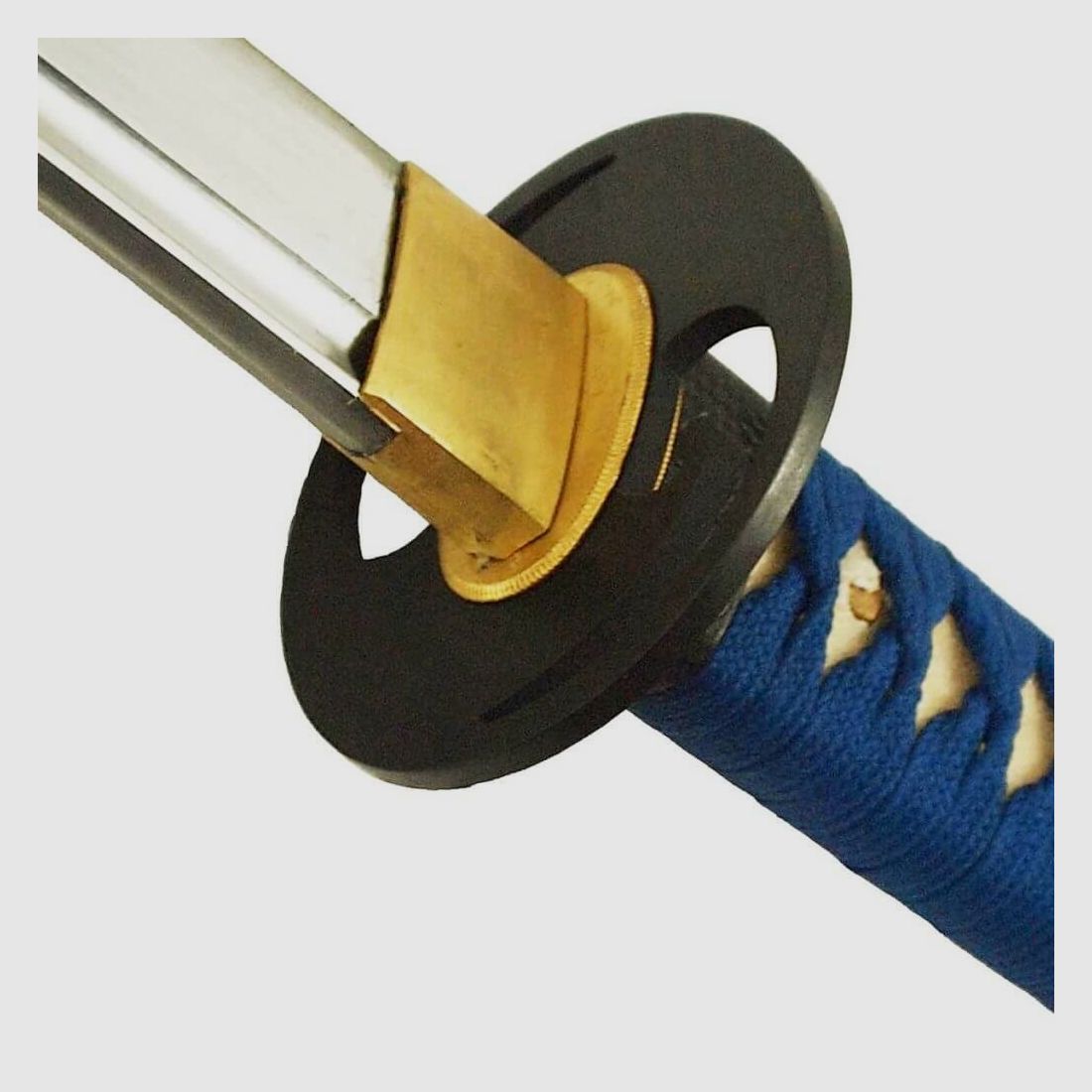 DerShogun Niebieski Katana Miecz Samuraja 1045 Stal Węglowa