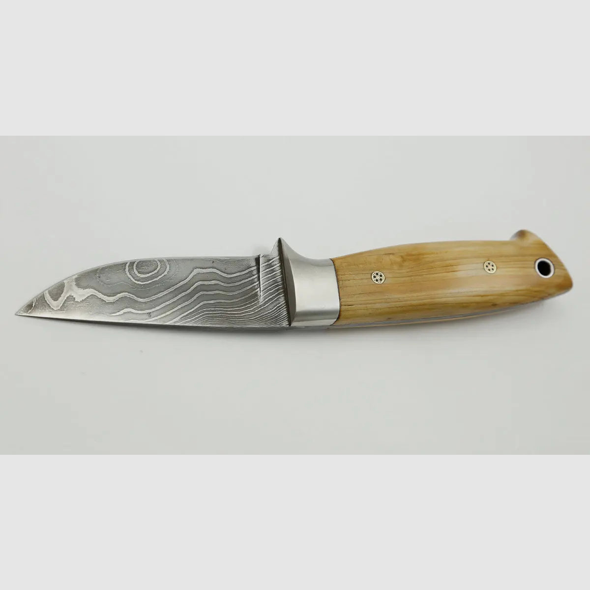 PUMA unicum Jagdmesser, Bambus mit Mosaikpins, Damast, Unikat