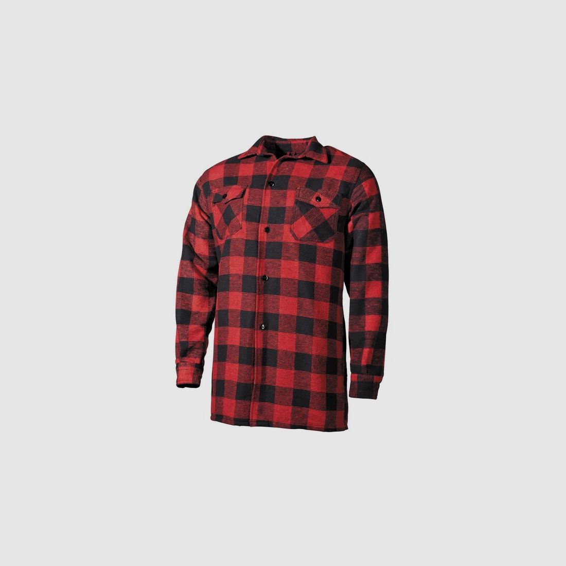Holzfällerhemd Gr. XL Rot - Schwarz / Karohemd Flanellhemd